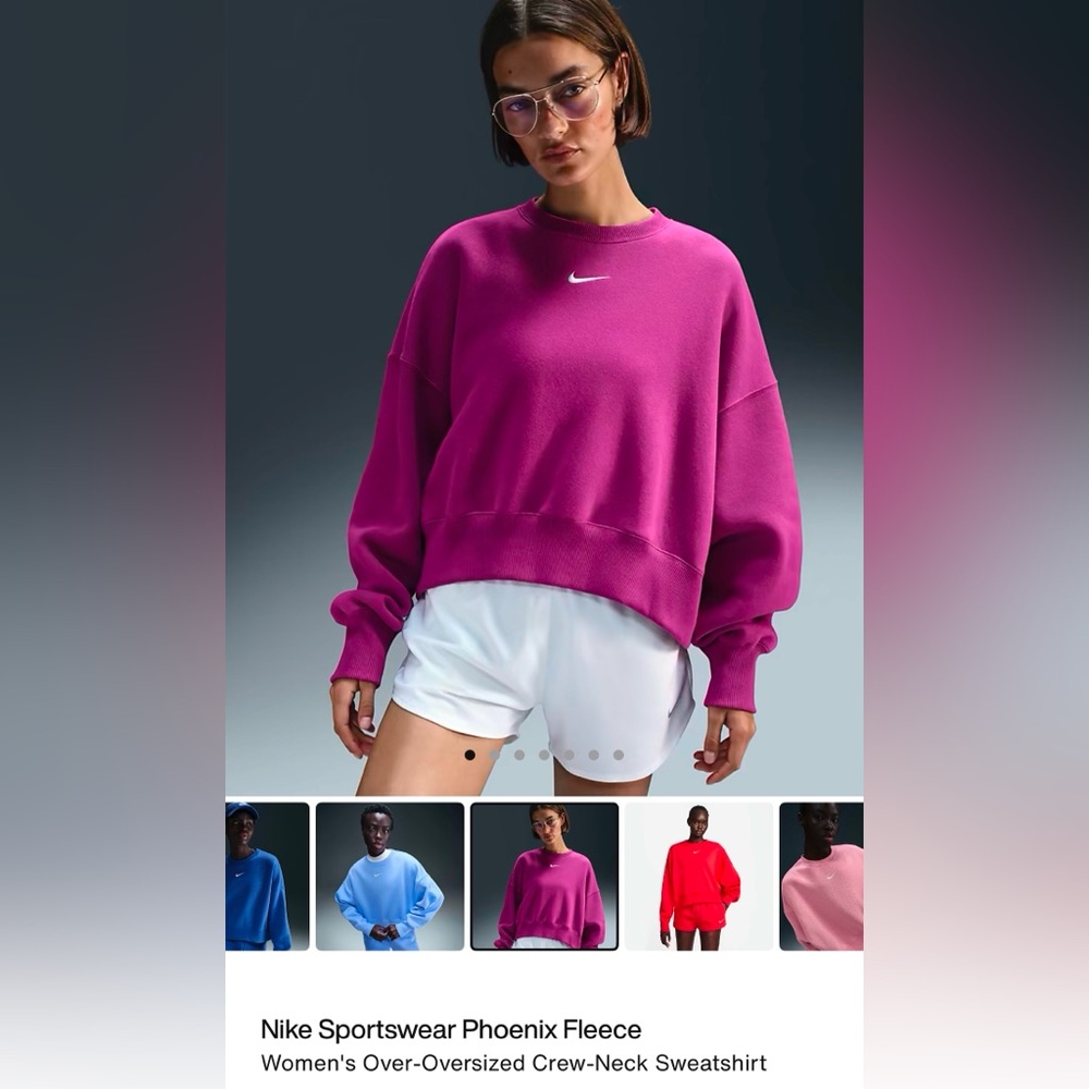 Nike Phoenix Oversized cropped sweatshirt